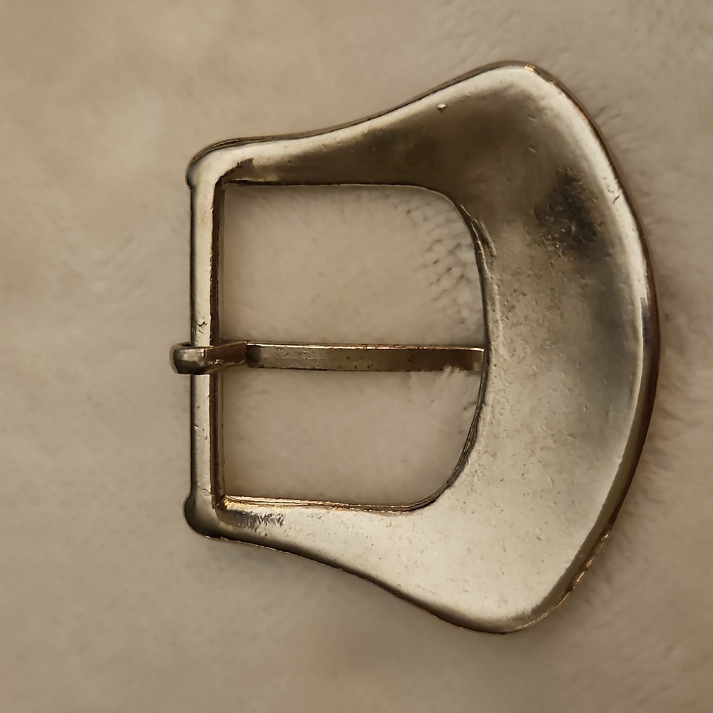 3/$30 Vintage Art Deco Metal Belt Buckle - Picture 3 of 4